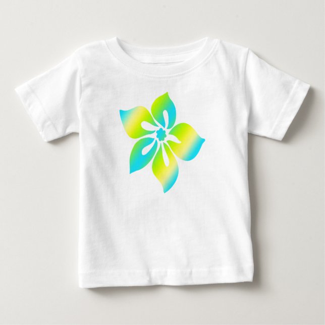 Camiseta Para Bebê Happy Hibiscus Toddler Tee (Frente)