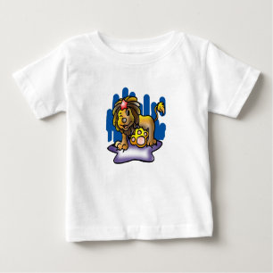 Camiseta Para Bebê Happy Leo Lion com Star