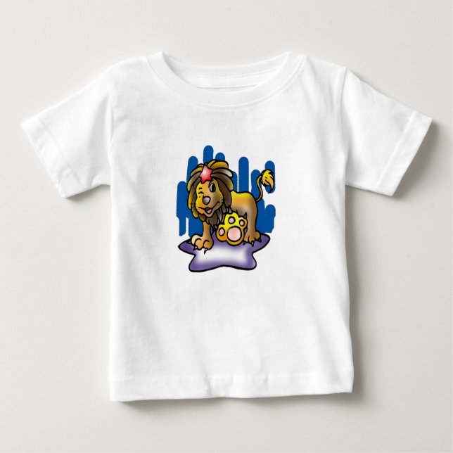 Camiseta Para Bebê Happy Leo Lion com Star (Frente)