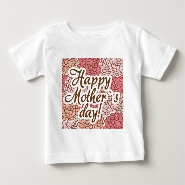 Camiseta Para Bebê happy mother day (Frente)