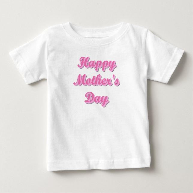 Camiseta Para Bebê Happy Mother's Day (Frente)