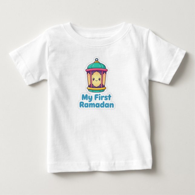 Camiseta Para Bebê Happy Ramadan Lantern Kids T-Shirt (Frente)