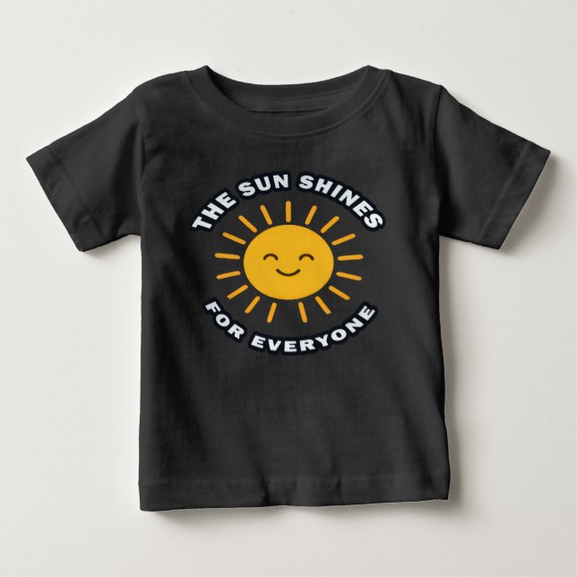 Camiseta Para Bebê Happy Sun Kidjura (Frente)