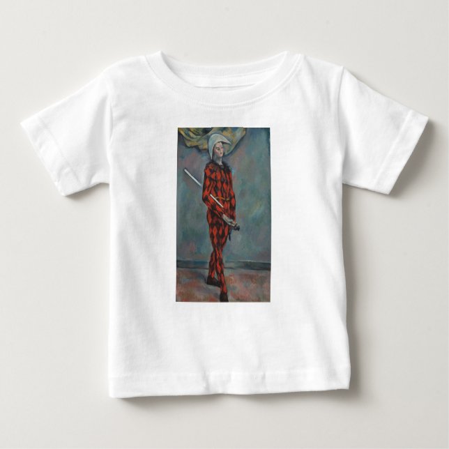 Camiseta Para Bebê Harlequin (Joker) (por Paul Cézanne) (Frente)