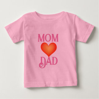 Camiseta Para Bebê Harmonia dos Pais: Mãe Adorava Design de Tee Pai"