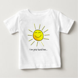 Camiseta Para Bebê Harmonização da luz do sol (vai com "você é minha