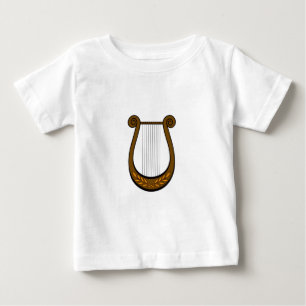 Camiseta Para Bebê Harpa Irlandesa