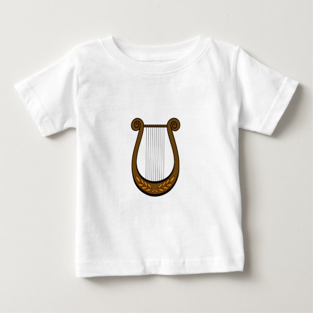 Camiseta Para Bebê Harpa Irlandesa (Frente)