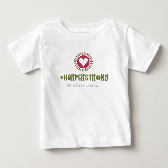 Camiseta Para Bebê HarperStrong (Frente)