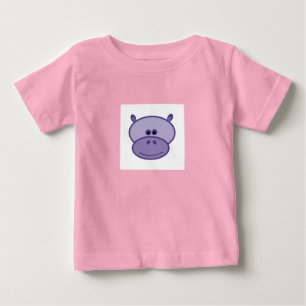 Camiseta Para Bebê Harpo o hipopótamo