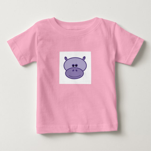 Camiseta Para Bebê Harpo, o Hippo (Frente)