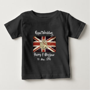 Camiseta Para Bebê Harry & Meghan Royal Wedding Maternity T-Shirt