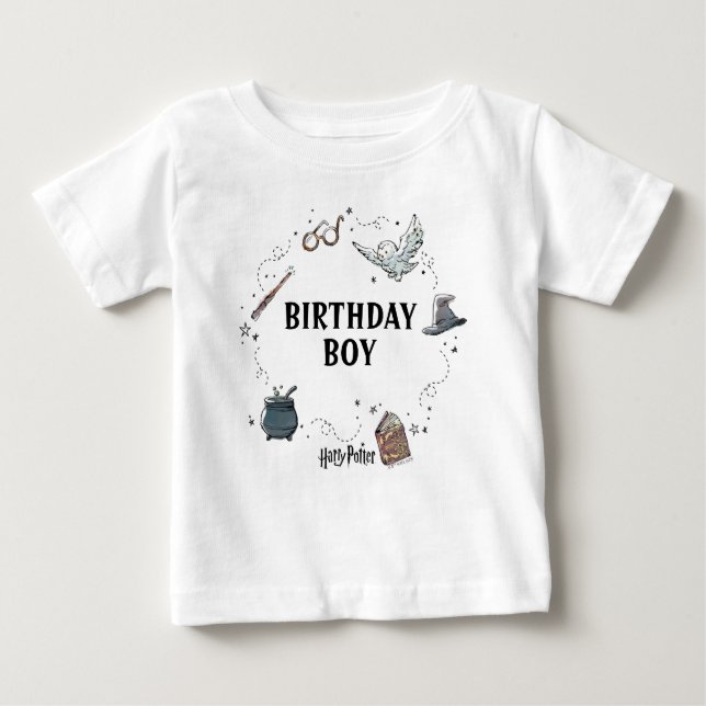 Camiseta Para Bebê Harry Potter Birthday (Frente)