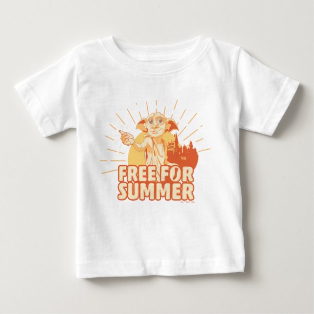 Camiseta Para Bebê HARRY POTTER™ | Dobby Free Para O Verão (Frente)