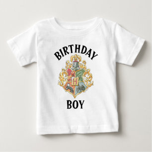 Camiseta Para Bebê Harry Potter Hogwarts Crest Birthday