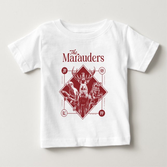 Camiseta Para Bebê HARRY POTTER™ O Gráfico Marauders Animagus (Frente)