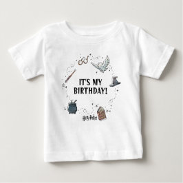 Camiseta Para Bebê Harry Potter Primeiro Aniversário