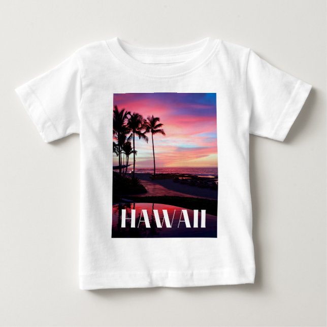Camiseta Para Bebê Havaí (Frente)