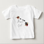 Camiseta Para Bebê Hawaii State Destination Wedding Flower Girl<br><div class="desc">País Russo de Destino do Havaí - Chic Marsala Burgundy Watercolor - Arranjos Florais & Boho Feenas Rapariga de Flor de Casamento - Camisa Tutu - Verifique meu compro para ver toda a coleção de casamentos com este design!</div>