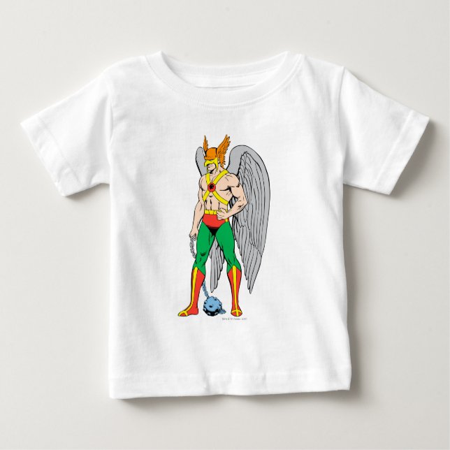 Camiseta Para Bebê Hawkman Standpose (Frente)