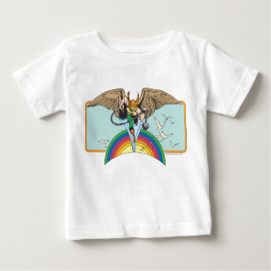 Camiseta Para Bebê Hawkman Voa Através de Sky