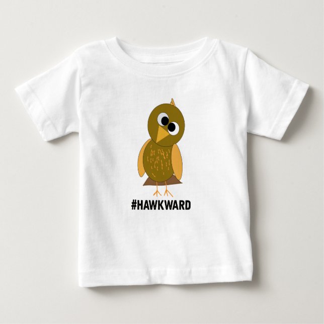 Camiseta Para Bebê hawkward (Frente)