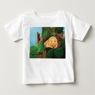 Camiseta Para Bebê Hazel dormouse comendo avelã