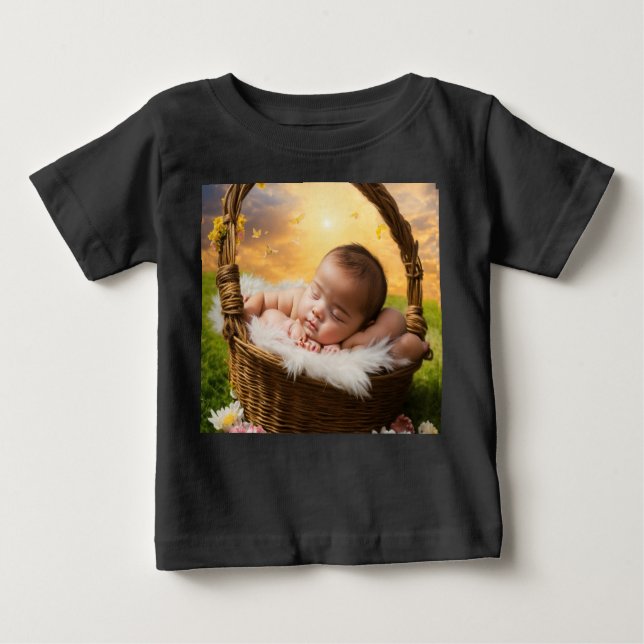 Camiseta Para Bebê : "Heavenly Angel: Baby in Heaven T-shirt" (Frente)