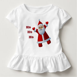 Camiseta Para Bebê Hei! Hei! Hei! Feliz Natal do Papai Noel