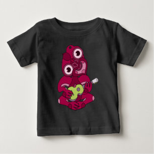 Camiseta Para Bebê Hei Tiki para Ngaere green uke 2