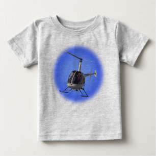 Camiseta Para Bebê Helicóptero Baby Shirts Criança Helicóptero T-shir