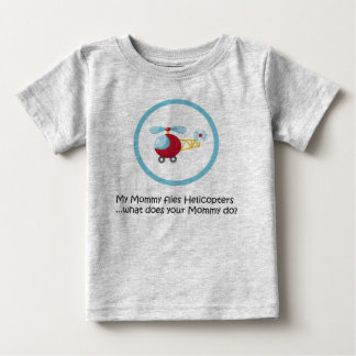 Camiseta Para Bebê Helicóptero das mamães