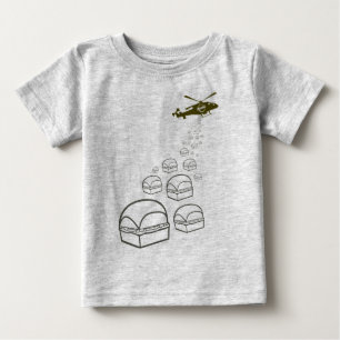 Camiseta Para Bebê Helicóptero de Krystal