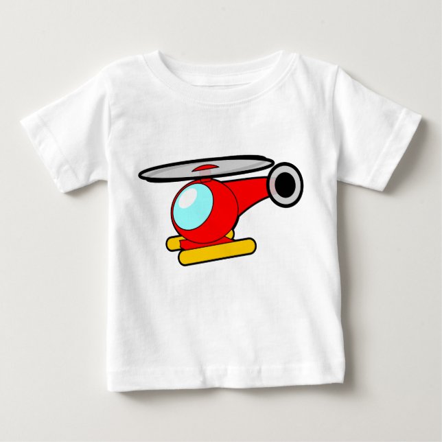 Camiseta Para Bebê Helicópteros, helicópteros, imagens de robôs (Frente)