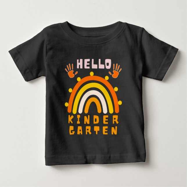 CAMISETA PARA BEBÊ HELLO KINDERGARTEN - CINCO LEGAL (Frente)