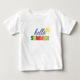 Camiseta Para Bebê "hello summer" baby t-shirt