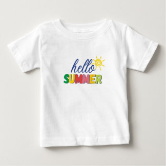 Camiseta Para Bebê "hello summer" baby t-shirt