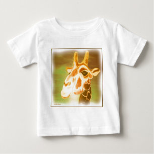 Camiseta Para Bebê Henri Giraffe