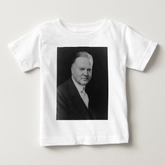 Camiseta Para Bebê Herbert Hoover (Frente)