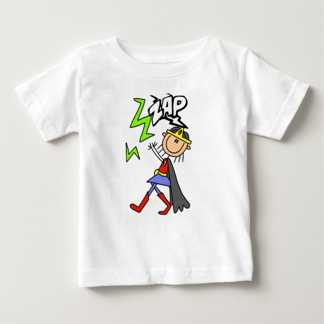Camiseta Para Bebê Hero de Garota ZAP (Frente)