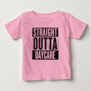 Camiseta Para Bebê Hetero da garota fora do creche Engraçado Tee
