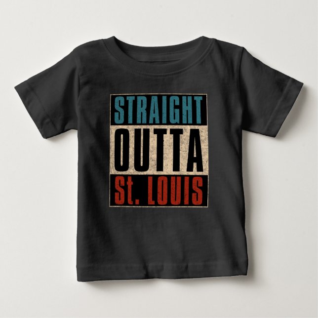 Camiseta Para Bebê Hetero fora da Rua Louis Missouri T-Shirt (Frente)