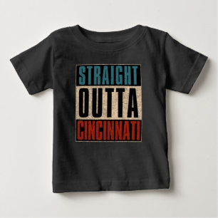 Camiseta Para Bebê Hetero Outta Cincinnati Ohio OH