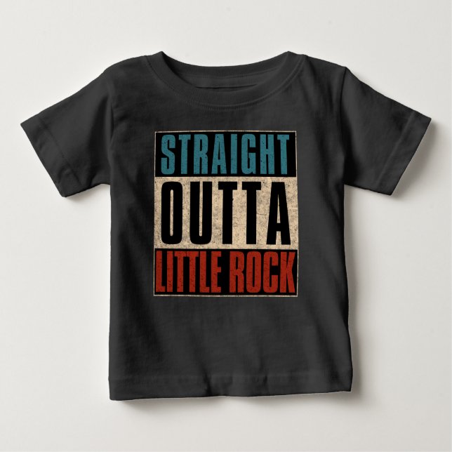 Camiseta Para Bebê Hetero Outta Little Rock Arkansas AR (Frente)