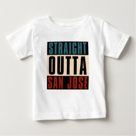 Camiseta Para Bebê Hetero Outta San Jose California CA EUA