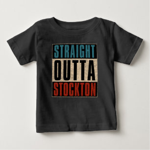 Camiseta Para Bebê Hetero Outta Stockton California CA