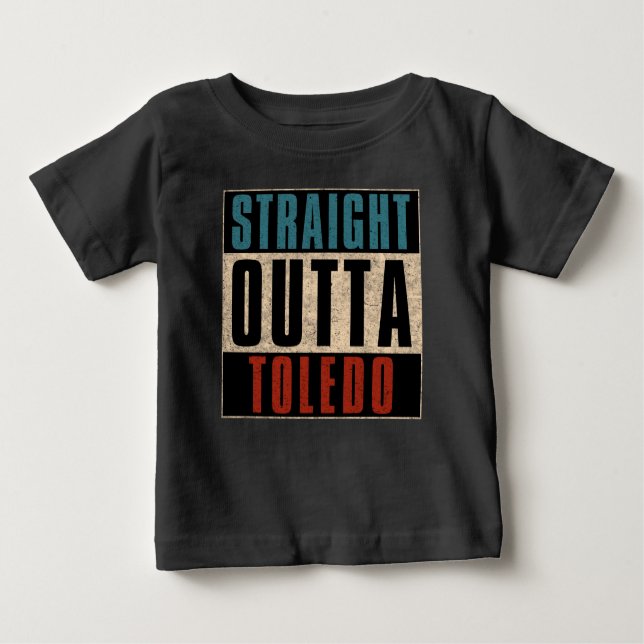 Camiseta Para Bebê Hetero Outta Toledo Ohio OH (Frente)