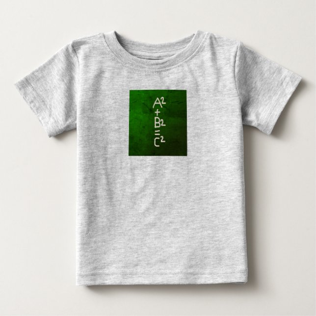 Camiseta Para Bebê HI54EDU Pythagorean (Frente)