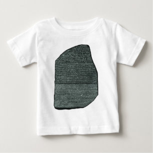 Camiseta Para Bebê Hieróglifos Egípcios Antigos da Pedra Rosetta
