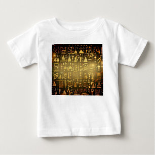 Camiseta Para Bebê Hieroglifos Egípcios do Natal 2